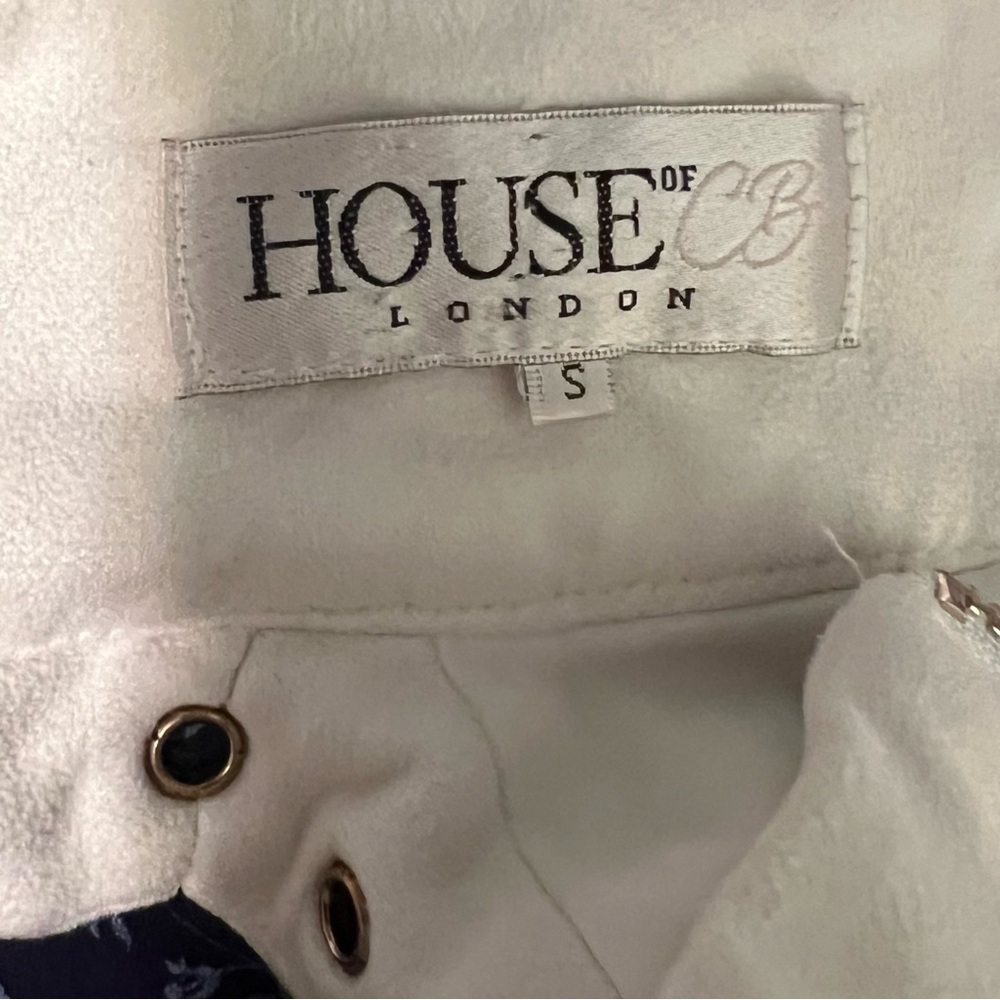 House of CB London Ivory Faux Suede Bodycon Lace-Up Mini Dress EUC S #2485 - Picture 5 of 10